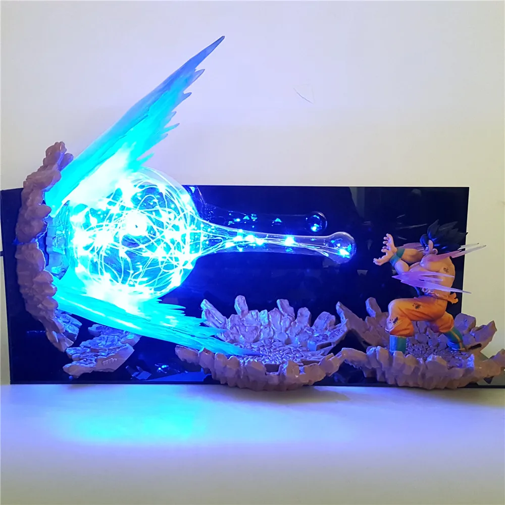 Lampara Goku рисунок светодиодный Ночной светильник лампа Сон Гоку камехамеха взрыв