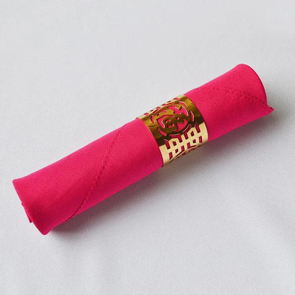 Rose Red YRYIE полиэстер ткань белый стол столовые салфетки для свадебных вечеринок ресторан кухня 10 шт./лот 48 см квадратный - Цвет: Rose Red