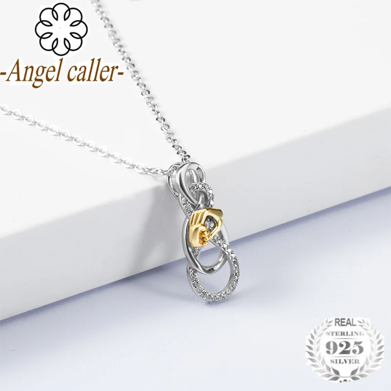 Ангел звонящий из стерлингового серебра 925 пробы знак бесконечности ювелирные