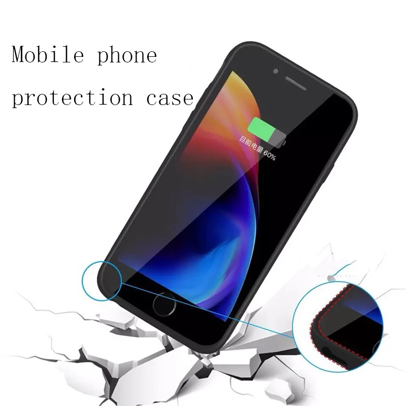 Чехол для аккумулятора power Bank iPhone XS Max XR 4000 mah портативное зарядное устройство на
