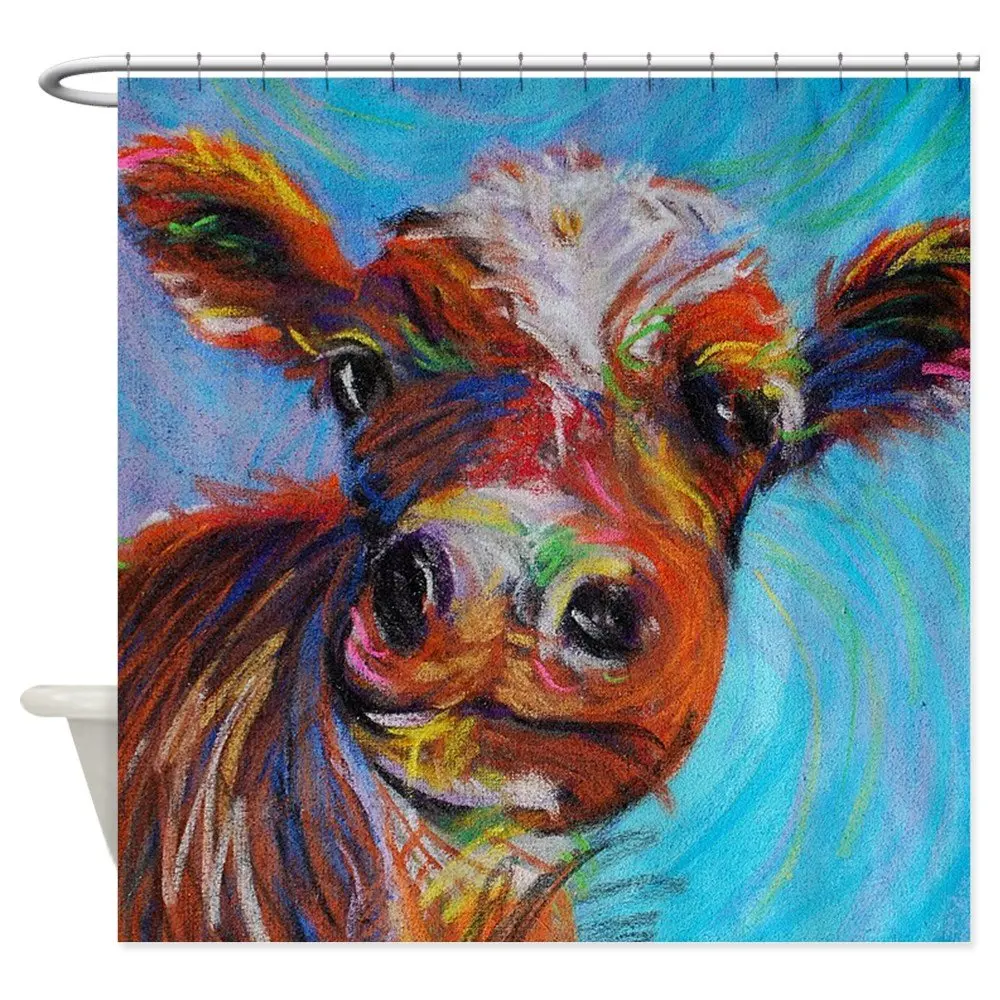 

The Cow Decorative Fabric Bathroom Polyester Shower Curtain