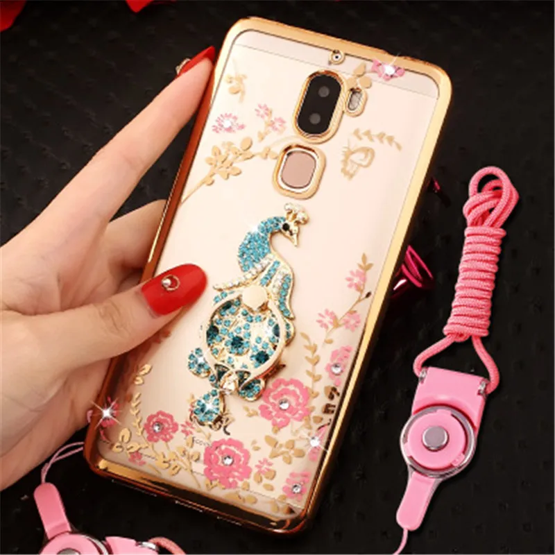 Cat Чехол для LeTV LeEco Прохладный 1 Rhinestone стенд держатель двойной Coolpad Cool1 силиконовый