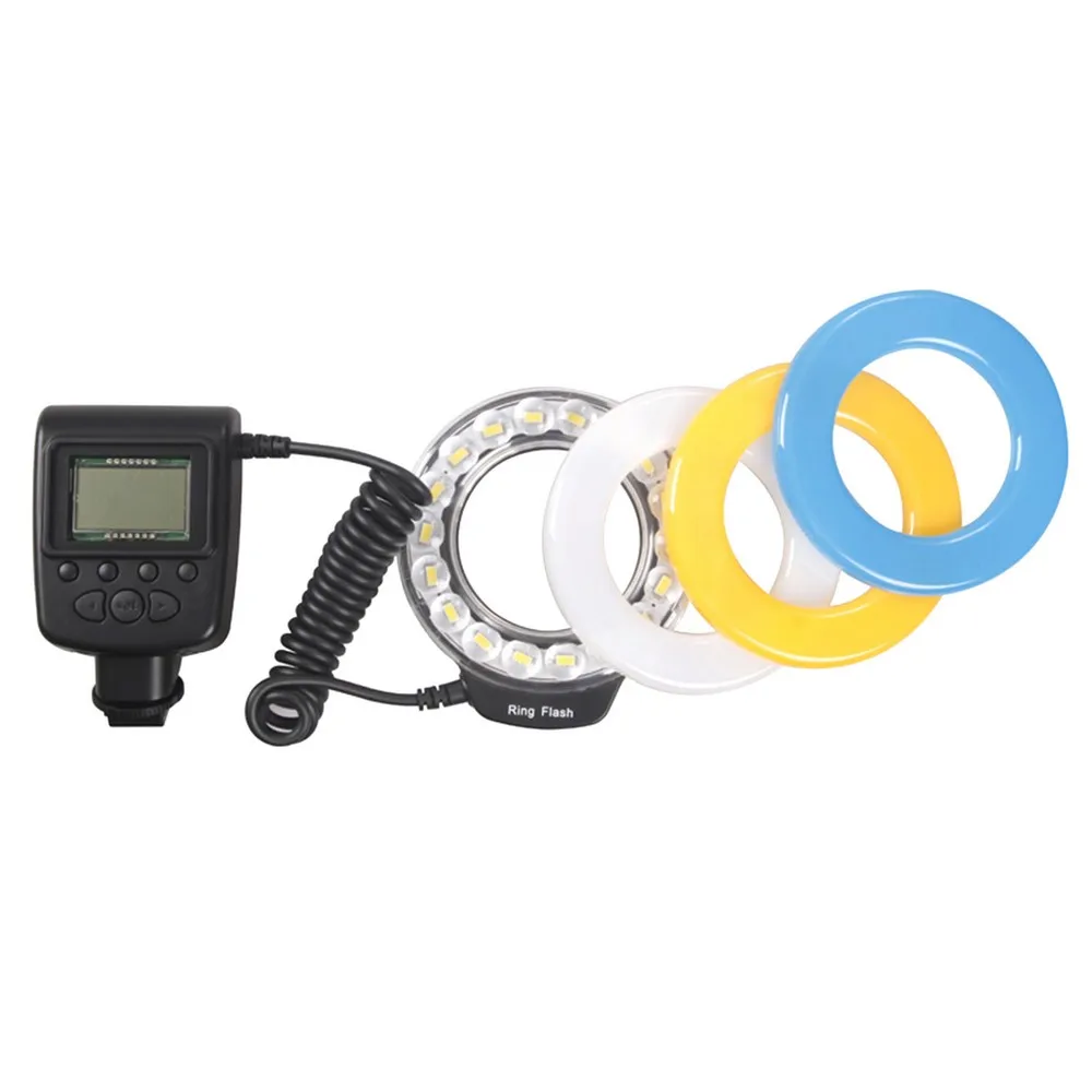 Travor 18 шт SMD светодиодный с 8 переходным кольцом 4 цвета диффузорное кольцо вспышка RF600E для камеры Sony Minolta