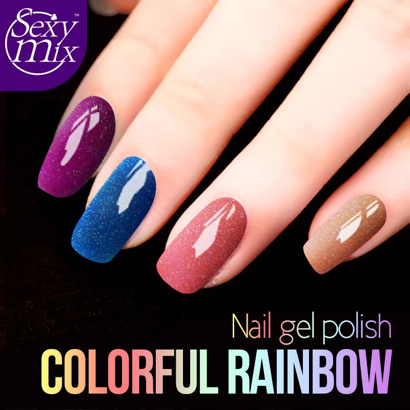 Цветной неоновый УФ Гель лак для ногтей 7 мл профессиональный красного цвета