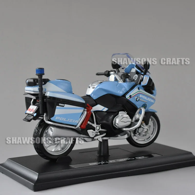 Литая модель игрушки Maisto 1:18 R1200 R 1200 RT полицейский Мотоцикл миниатюрный велосипед копия