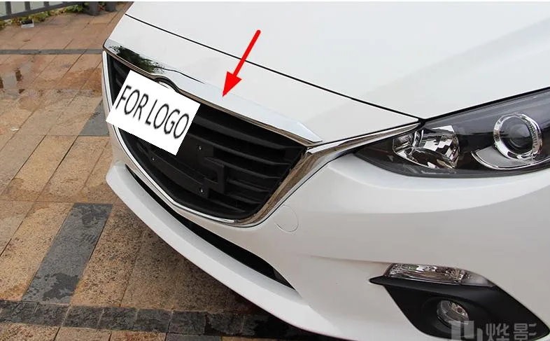 Для Mazda 3 AXELA 2014 2015 2016 хромированная накладка на крышку машины отделочная решетка