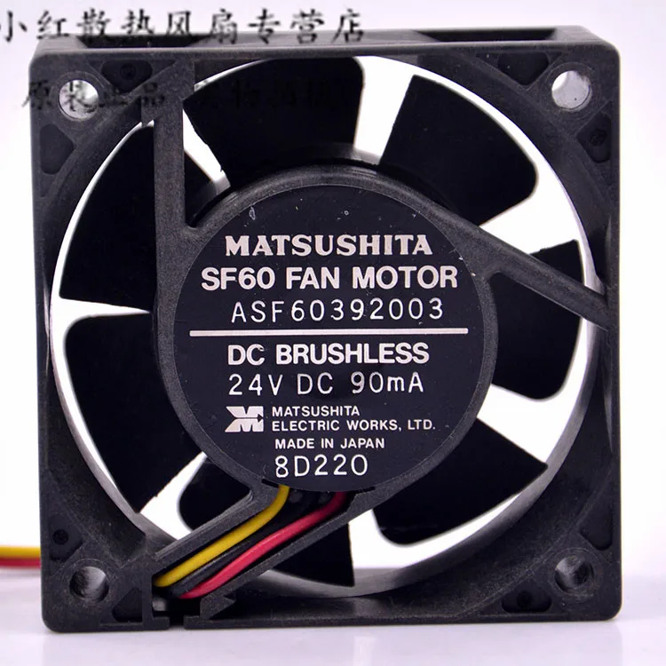 Серверный охлаждающий вентилятор Matsushita TSF612B2401 24 В постоянного тока 90 мА 60x60x25 мм 3
