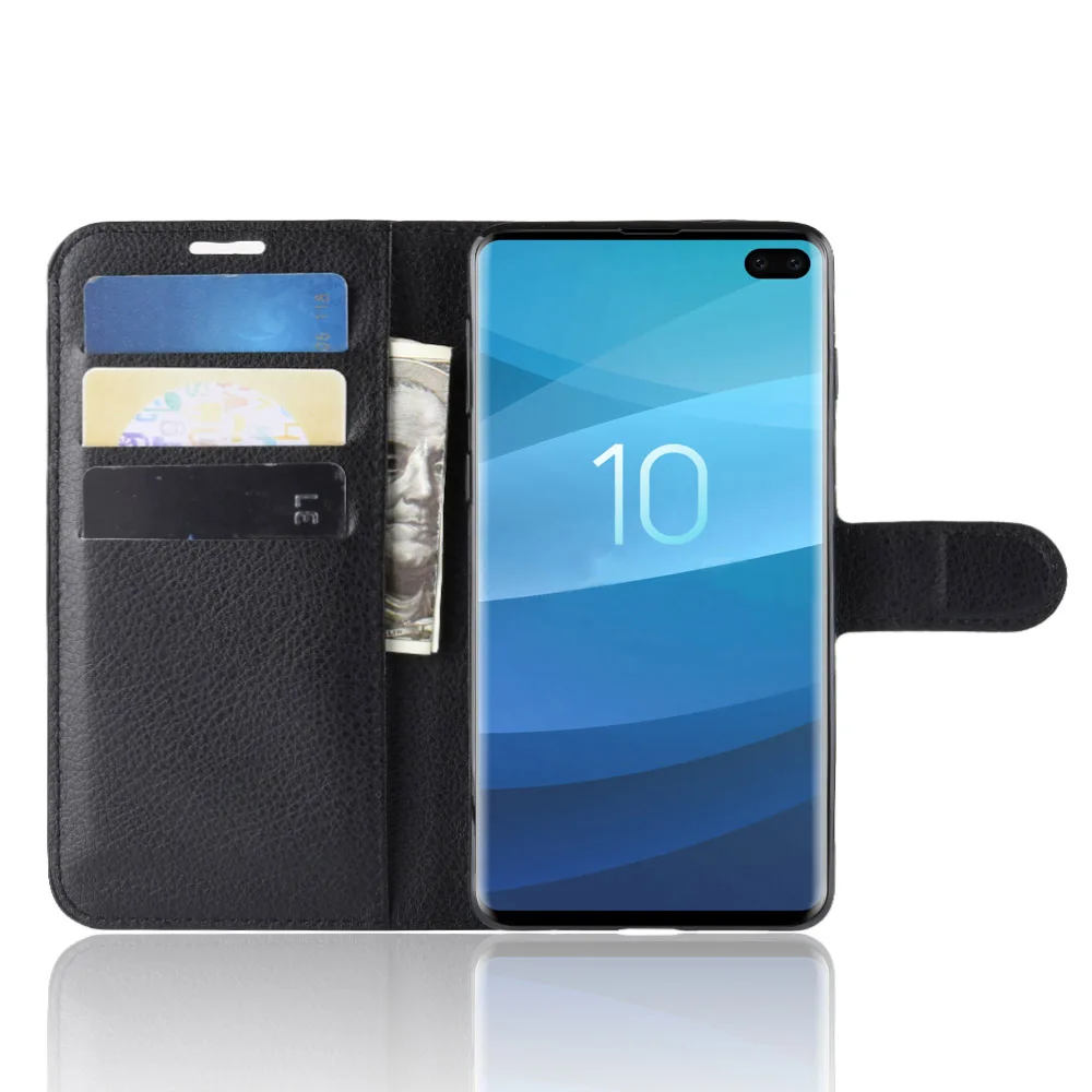 Чехол HUDOSSEN для Samsung Galaxy S10 Plus G975F роскошный откидной кожаный чехол аксессуары