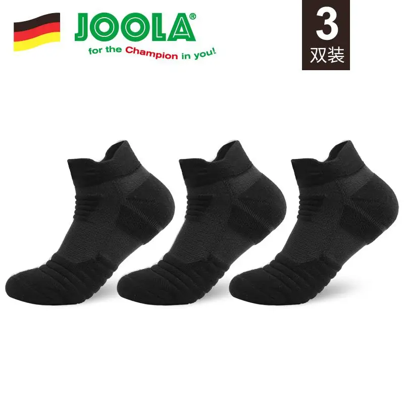 3 пары, спортивные носки Joola для настольного тенниса, спортивные носки, мужские и женские профессиональные спортивные носки, короткие Нескользящие Дышащие носки - Цвет: 3 pairs