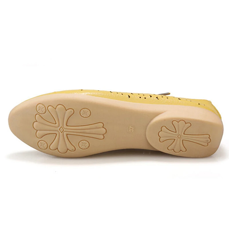 Туфли YAERNI женские из натуральной кожи дышащие криперы на мягкой подошве