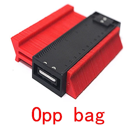 5 inch-OPP bag Пластиковый профиль копировальный Калибр контурный Калибр Дубликатор стандарт 5/1" Ширина древесины маркировочный инструмент плитка ламинат плитки общие инструменты - Цвет: 5 inch-OPP bag
