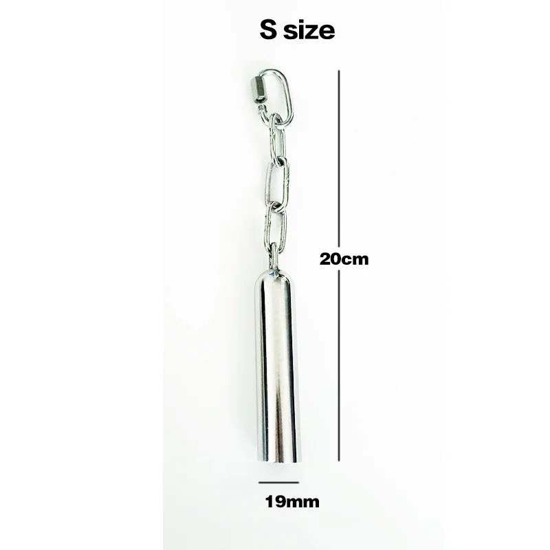 Size S (19mm) Гнездо для попугая игрушки Стальной Подвесной колокольчик игрушки для попугаев птица, белка забавная цепочка качающаяся игрушка товары для животных птицы - Цвет: Size S (19mm)