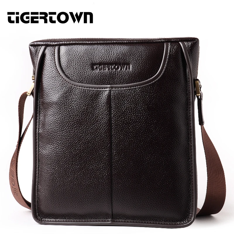 Повседневная сумка на плечо из натуральной кожи высшего качества мужские сумки