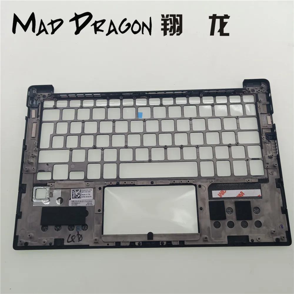 MAD DRAGON брендовый Сменный Чехол для ноутбука UK palmtrest верхняя крышка для Dell XPS 13 9350 9360 с отверстием для отпечатков пальцев-KGX76 0KGX76
