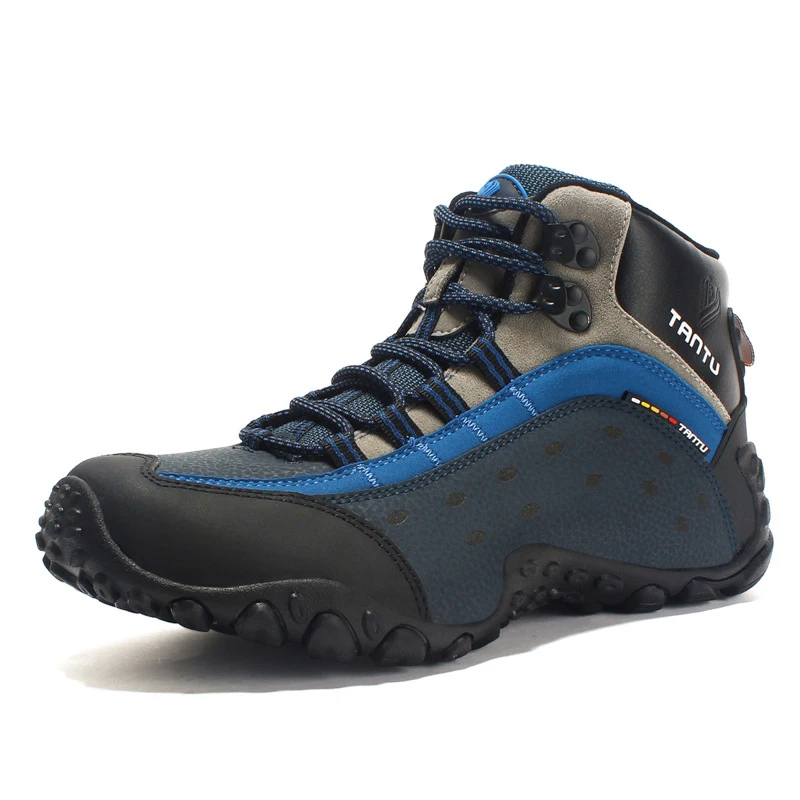 Men's Sports Sneakers Outdoor Trekking Breathable High Top Shoes For Men Walking Climbing Waterproof Tactical Mocasine | Обувь