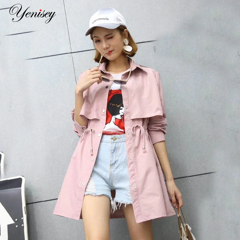 Женский Тренч осень 2019 пальто размера плюс приталенная верхняя одежда зимняя