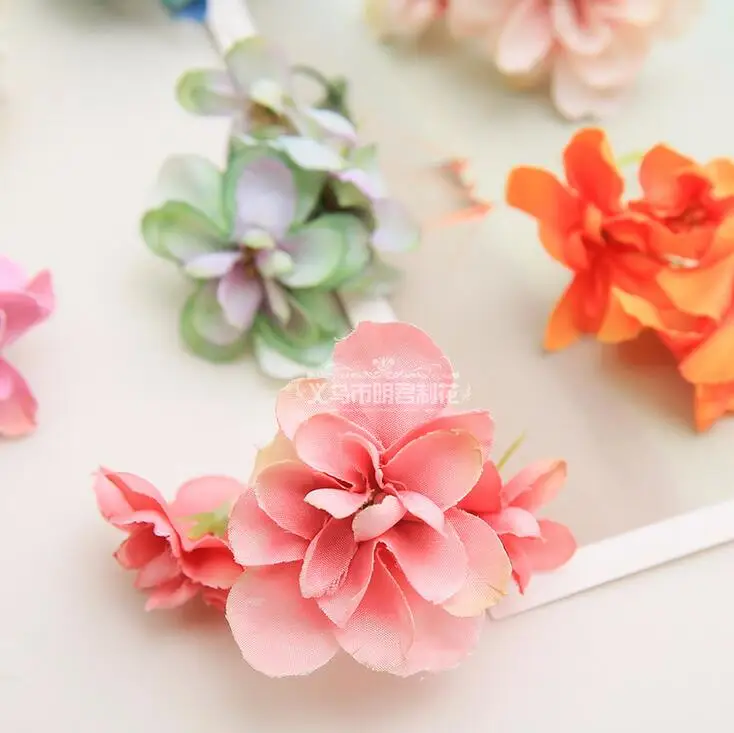 Ретро 9 филиалов искусственного шелка hydarangea Цветы DIY craft цветок hat украшения
