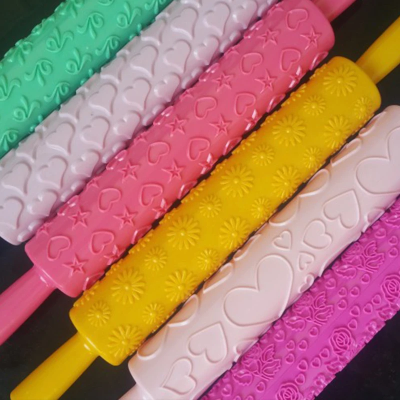 Ролик для тиснения торта помадки печенья шоколада инструменты украшения сделай