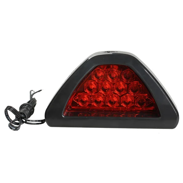Треугольная красная Автомобильная задсветильник лампа 12 светодиодов В