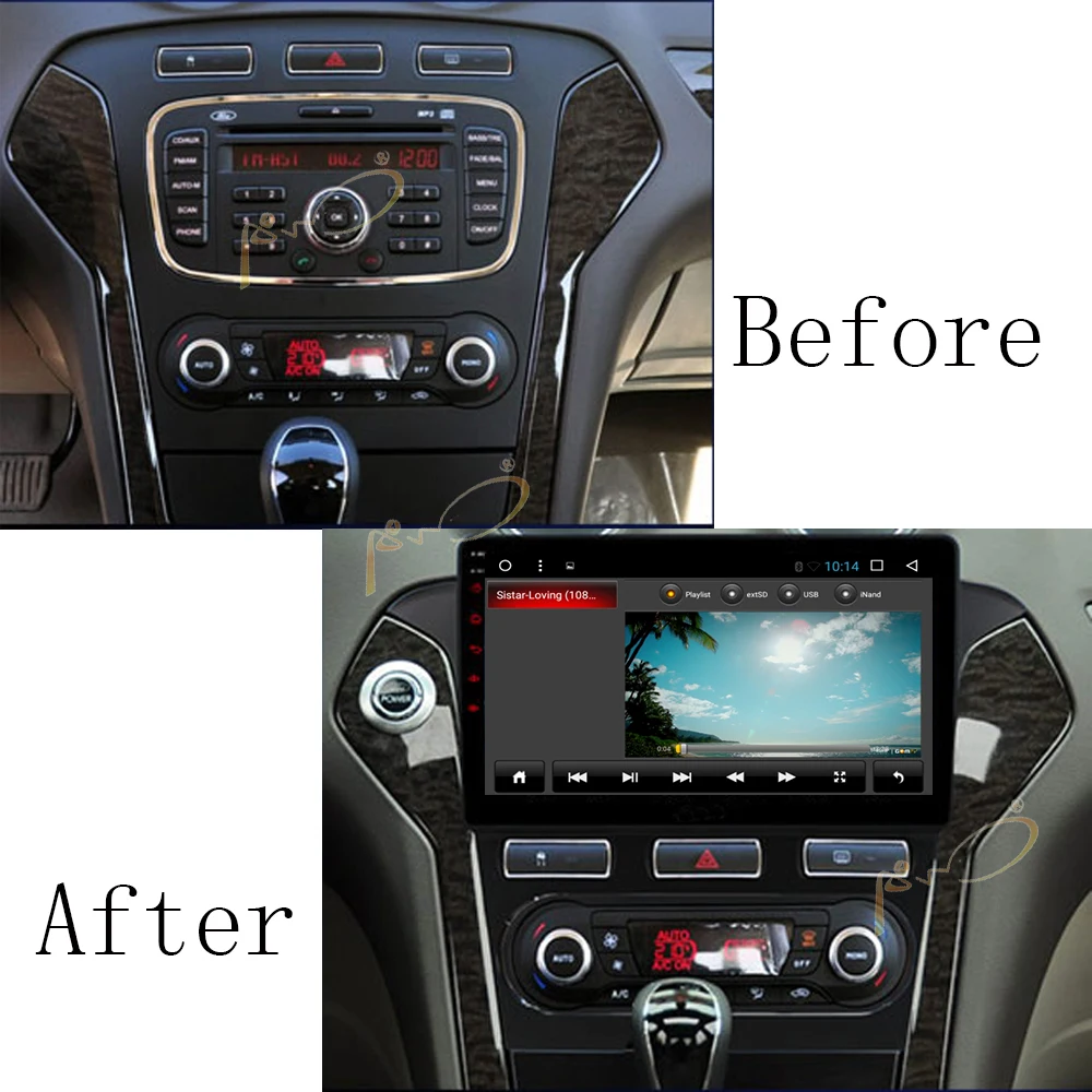 Android 7 1 автомобильный стерео GPS Радио Navi для Ford Mondeo 2007-2012 мультимедийный плеер