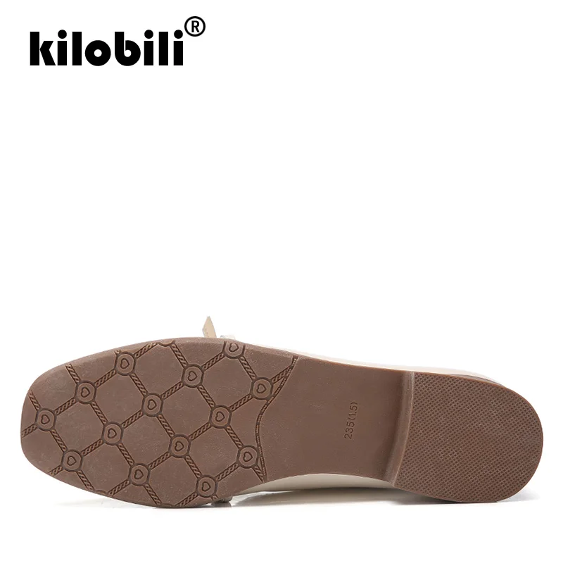 Kilobili/2019 г. весенние женские туфли-оксфорды балетки на плоской подошве женская