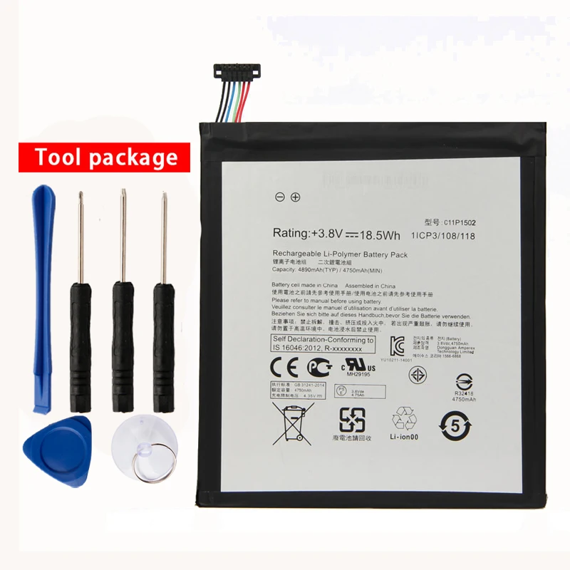 Оригинальный аккумулятор для планшетного ПК C11P1502 ASUS ZenPad10 Z300C Z300M Z300CG Z300CL P023 P01T 10 1