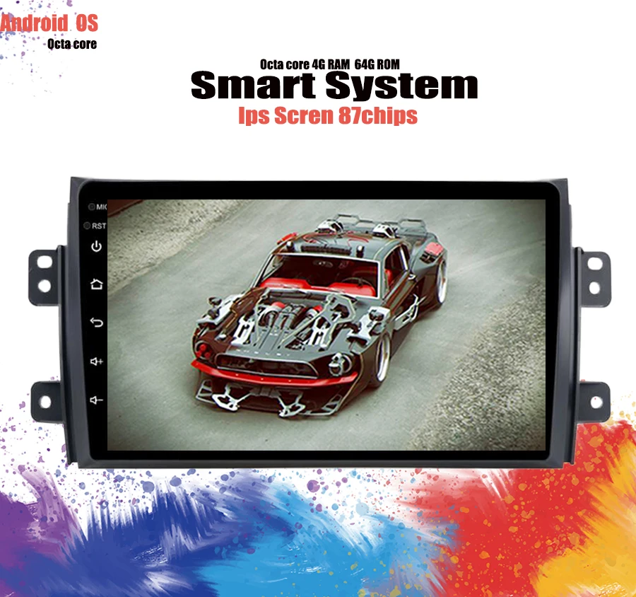 6 + 128 ГБ Android 10 0 автомобильный DVD для Suzuki SX4 2006 2012 лет 2 DIN 4G GPS Радио Видео
