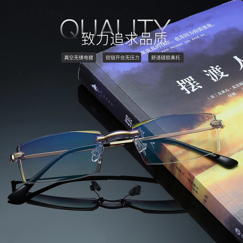 Ультралегкие очки для близорукости Gafas De Lectura со стразами синие от 1 2019 2 + 5 3 4
