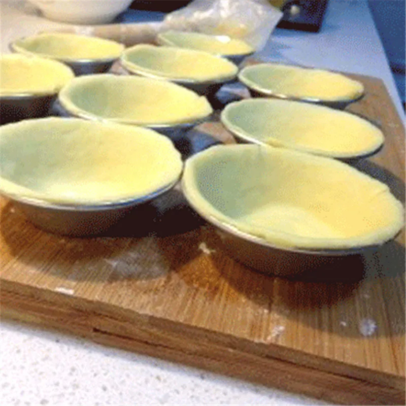 250 шт./лот одноразовая Форма для яиц круглые алюминиевые фольги форма пирогов на