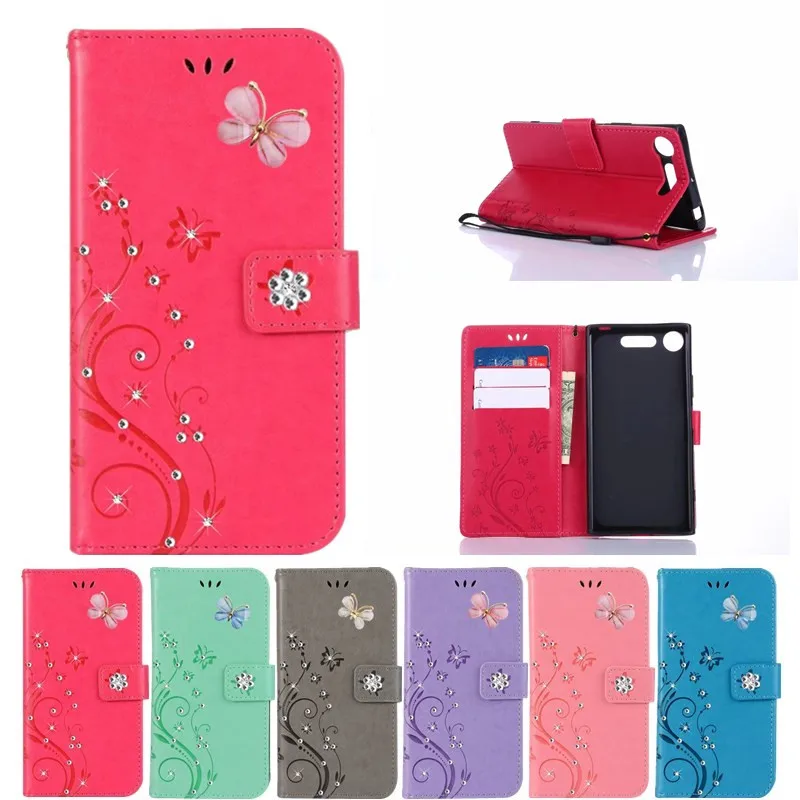 DIY Leather flip wallet Cases For Sony Xperia XZ1 mini X Z3 Z5 Z1 Compact Z4 XZ2 XA XA1 XZ M2 aqua Performance E5 stand covers | Мобильные