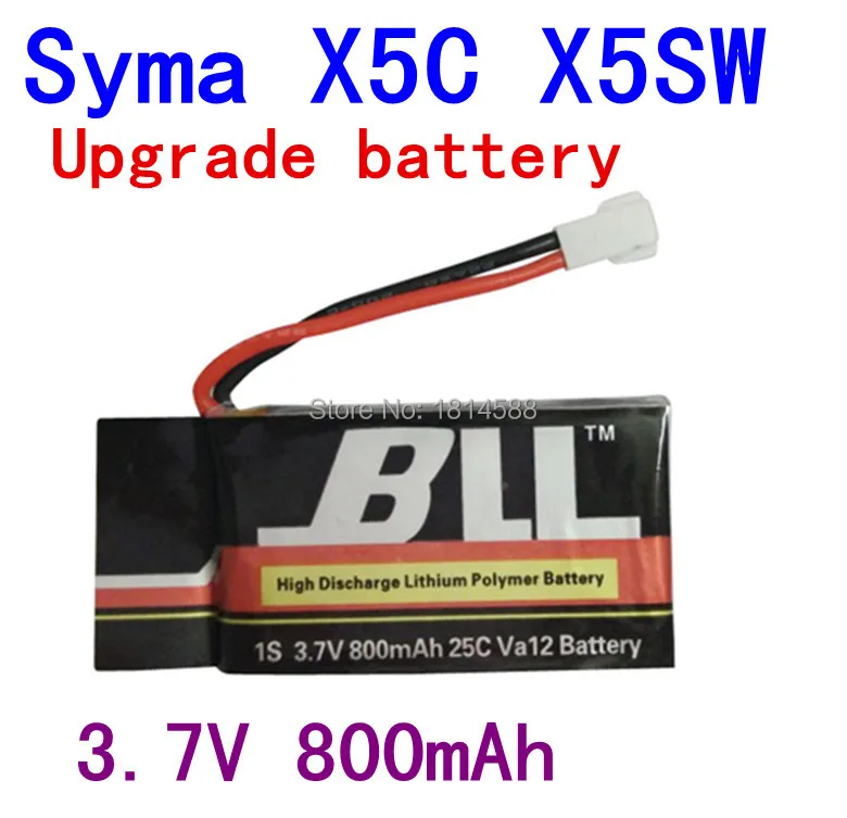Syma X5C X5SC X5SW 1 V931 H5C CX 30 SS40 FQ36 T32 T5W H42 Квадрокоптер 3 7 в 800 мАч литиевая батарея USB