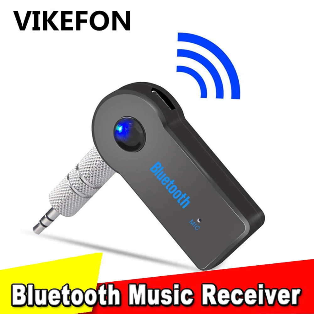VIKEFON Bluetooth аудио приемник стерео 3,5 мм разъем AUX Bluetooth адаптер MP3 Автомобильный передатчик беспроводной динамик адаптер для наушников