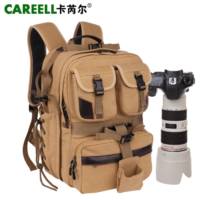 Холщовая Сумка CAREELL C007 для цифровой камеры профессиональный дорожный Рюкзак из