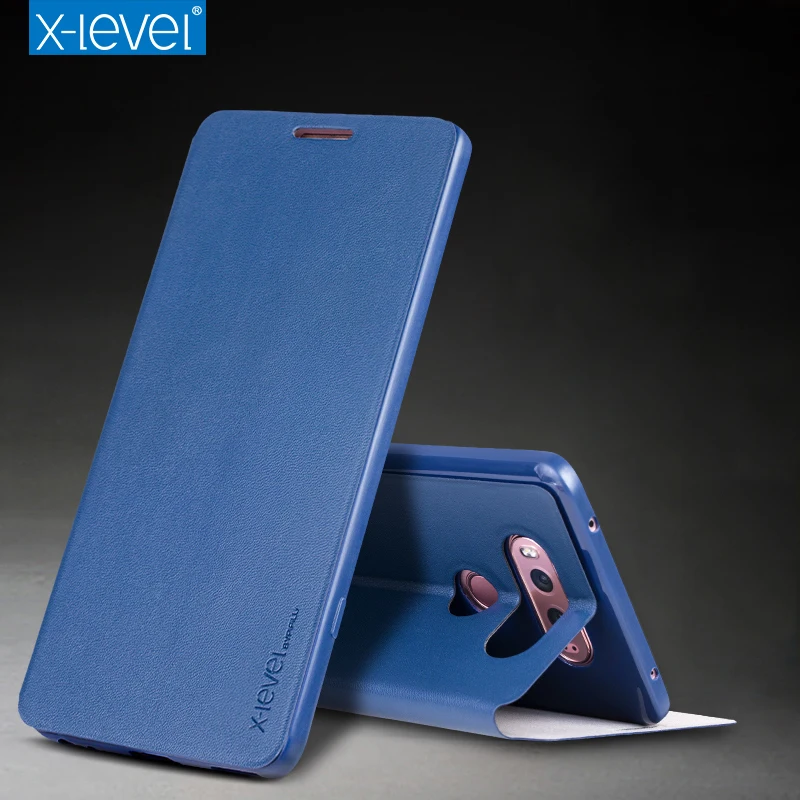 Высокое качество X-Level Тонкий флип-чехол для LG G7 G6 ультра-тонкий чехол для телефона из искусственной кожи для LG G6 G7 чехол Funda с функцией подставки