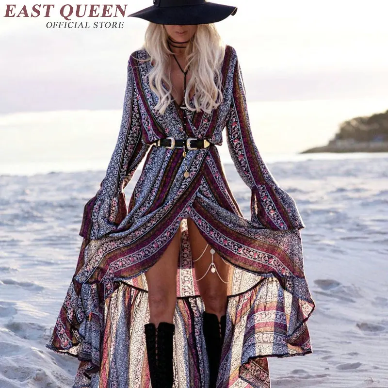 Шикарные платья в стиле бохо одежда летнее платье макси с мексиканской вышивкой