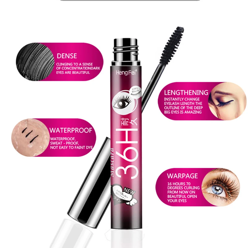 Professional 4d Mascara Eyelash Curling Lengthening Thick Black Makeup Waterproof Magnifying Eye Cosmetic Rimel |