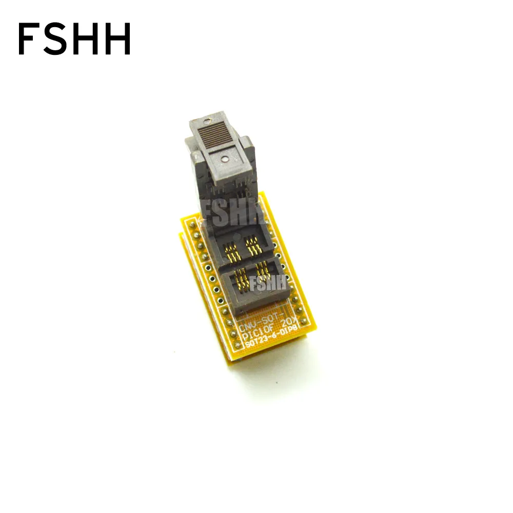 SOT23-6 в DIP8 Программатор Адаптер для тестирования чипов серии PIC гнездо SOT23-DIP CNV-SOT-PIC10F20X1 адаптер MICRO.