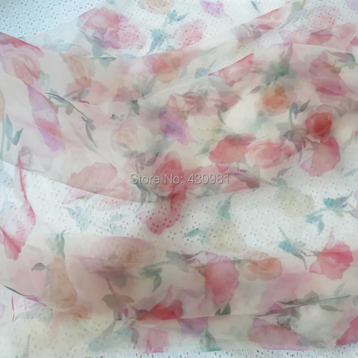 5 м/лот тонкий свадебное платье Материал желтый розовый синий роза Цветочный