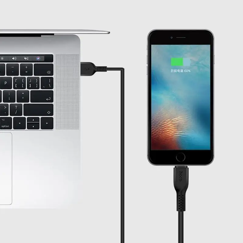 HOCO 2A кабель для быстрой зарядки данных Usb кабель для передачи данных A type-C PVC+ TVC кабель для синхронизации телефона провод для Apple 1 м/2 м/3 м шнур новое поступление