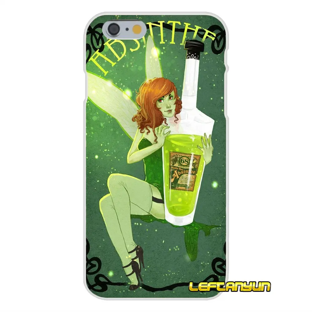Absinthe Green Fairy drink аксессуары для телефона Чехлы iPhone X 4 4S 5 5S 5C SE 6 6S 7 8
