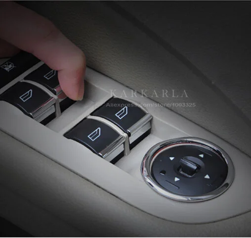 5pcs Stainless Steel For Ford Focus 2 MK2 Windows lift switch sticker door button decoration accessories products suit | Автомобили и