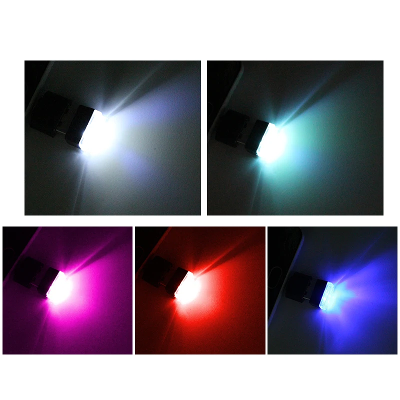 1 шт. автомобильные USB светодиодсветодиодный атмосферные огни декоративная лампа