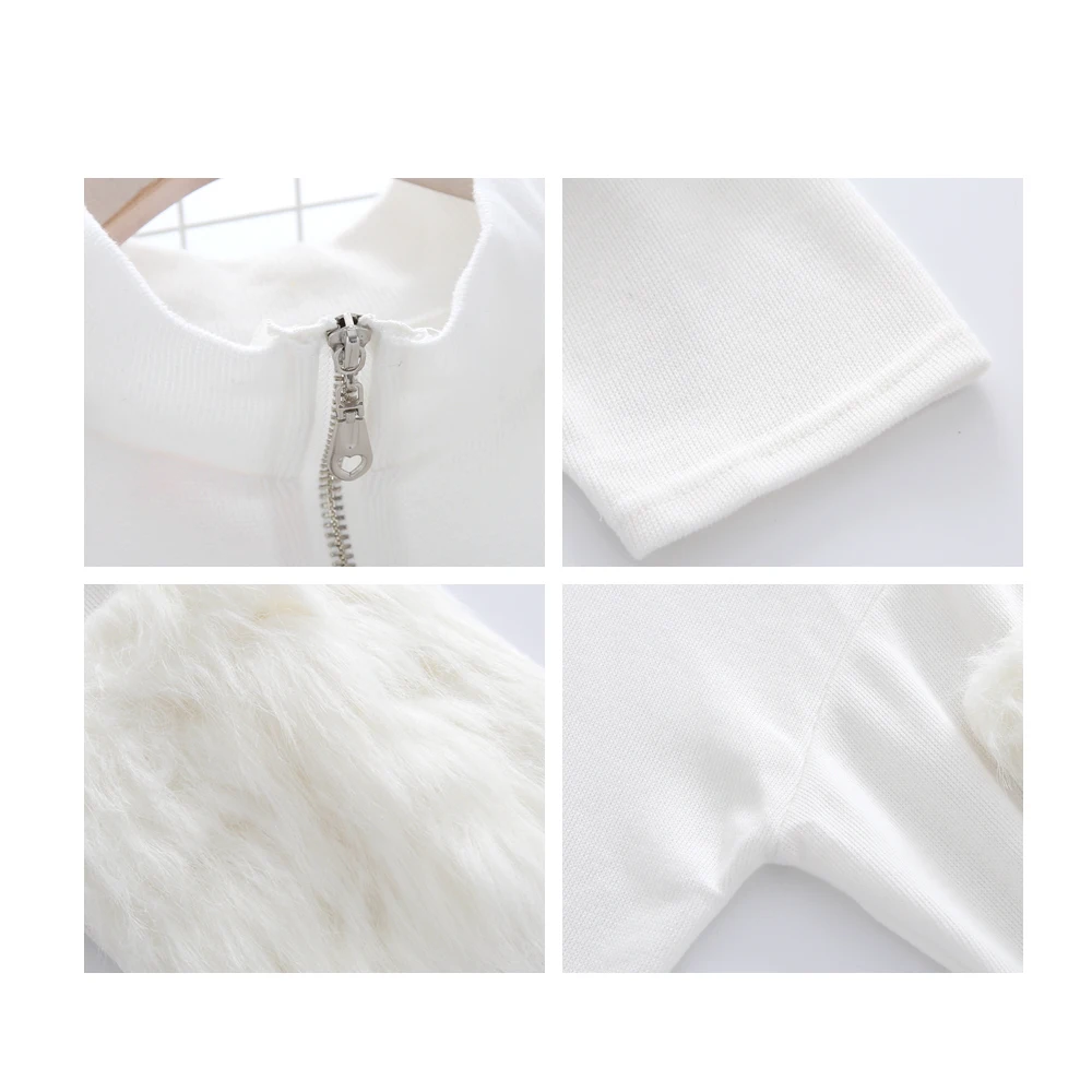 Women Oversized Sweater Turtle Neck Fur Sleeve Black White Autumn Winter Knited Pullover femme pull back zipper | Женская одежда