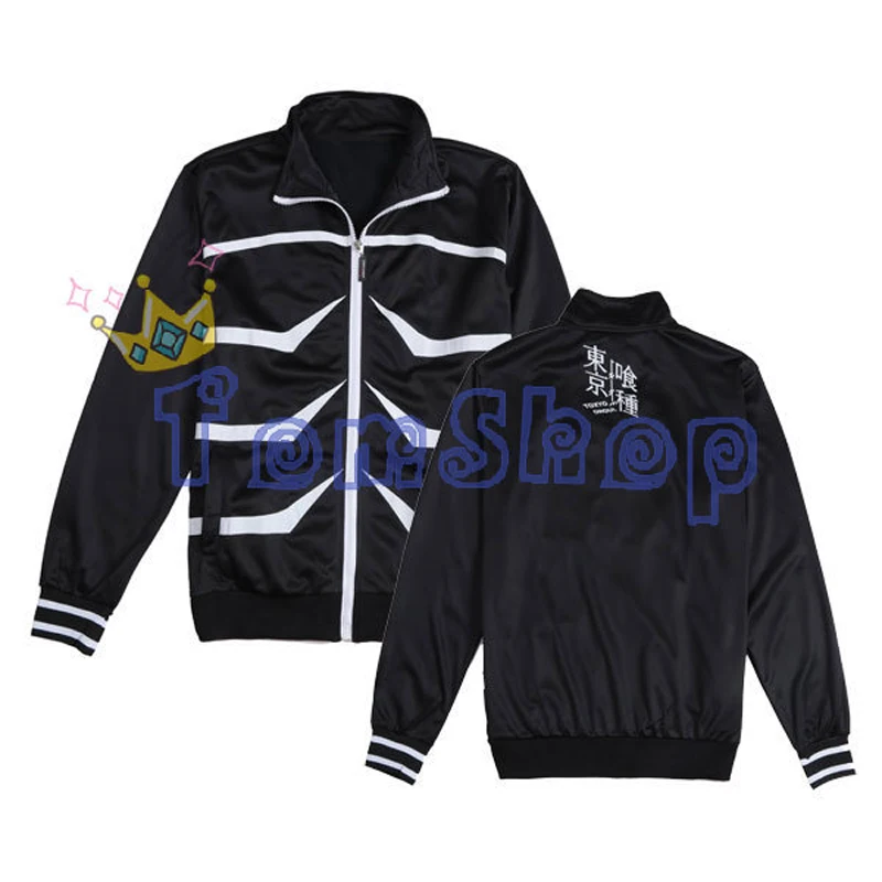 Аниме Токийский Гуль канеки Кен косплей толстовка на молнии свитшоты куртка с