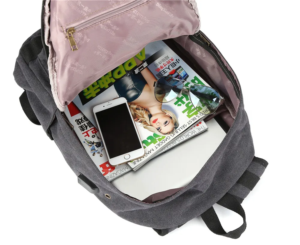 Men Laptop Backpack External USB Charge Computer Backpacks Schoolbag infant Male Bags Mochila School For Teenage Girls | Багаж и сумки