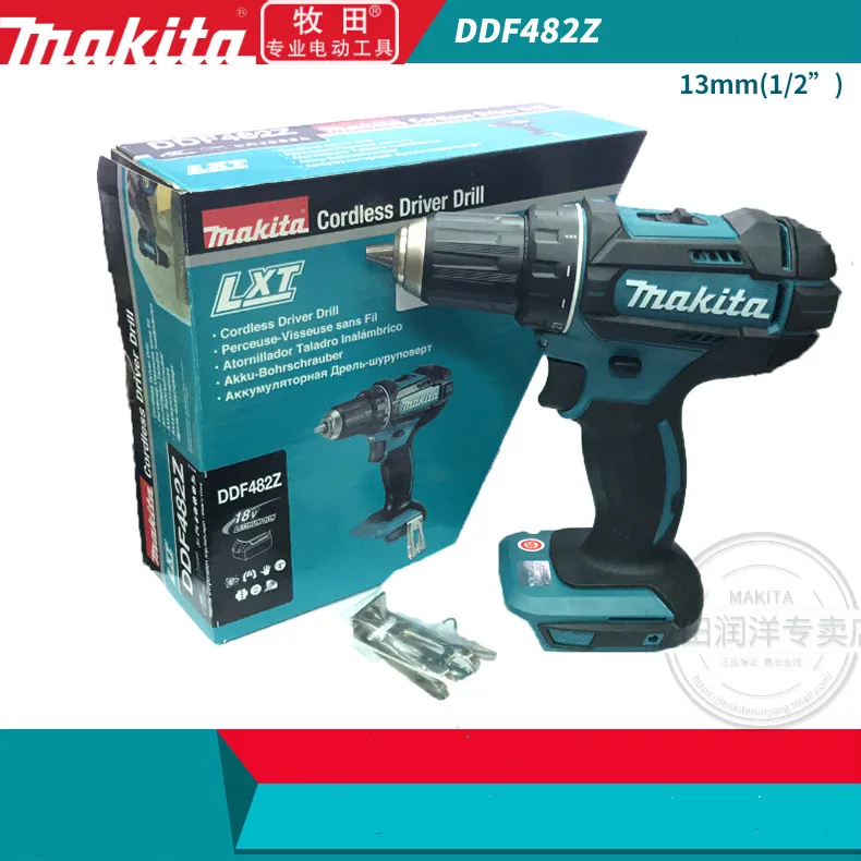 Электрическая дрель Makita 18 в, DHP482Z ударный шуруповерт для зарядки, электрическая дрель(без батарей и зарядных устройств