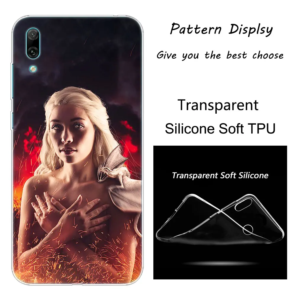 012 Горячая Распродажа силиконовый чехол для телефона daeneris Targaryen Game of Throne для huawei mate 10 20 Lite Pro Enjoy 9S Y9 Y7 Y6 Y5 Pro - Цвет: 012