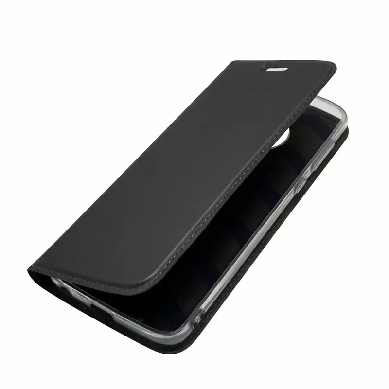 Чехол для Motorola Moto G5S Plus G6 ультратонкий Магнитный Флип кошелек из искусственной