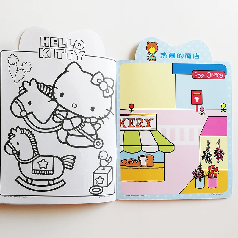 Модные наклейки Hello Kitty полный набор из 5 книг для маленьких детей/детей веселые
