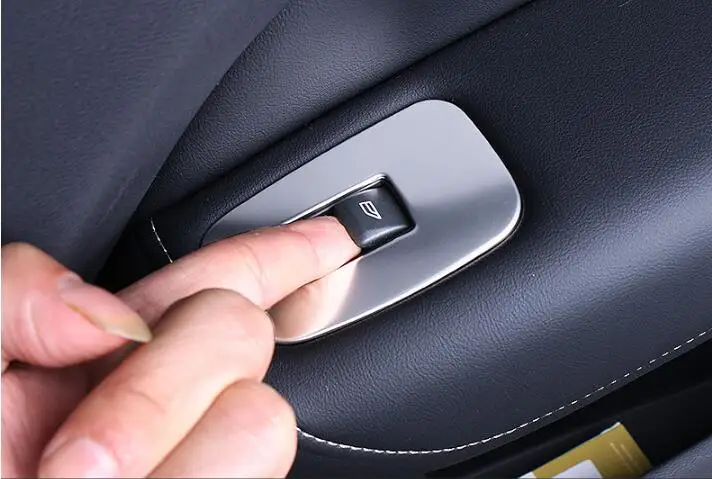 Автомобильный Стайлинг для Volvo xc60 20182019 кнопка подъемника наклейки внутренняя модификация нержавеющая сталь специальные декоративные аксессуары